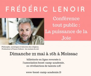 Frédéric Lenoir affiche conférence